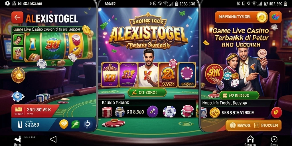 Tangkapan layar ALEXISTOGEL menampilkan dealer yang bersiap memulai permainan Live Casino.