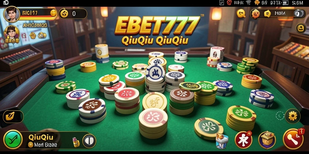 Tampilan menarik dari gameplay QiuQiu di EBET777.
