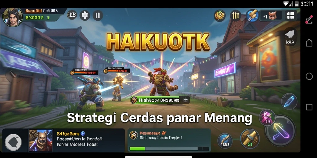 Tampilan gameplay HAIKUOTK yang menegangkan dan strategis.