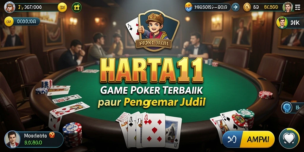 Tampilan gameplay HARTA11 yang seru dan penuh tantangan Poker.