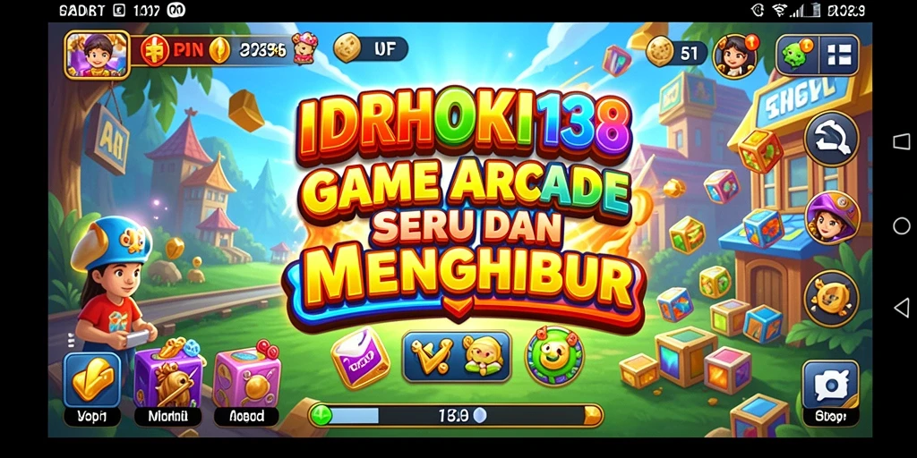 Screenshot gameplay IDRHOKI138 menunjukkan aksi seru dalam game arcade.
