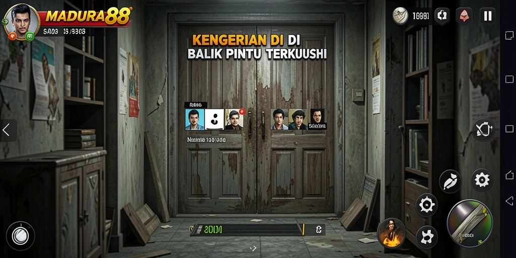 Tampilan gameplay MADURA88 yang penuh ketegangan dan kengerian.