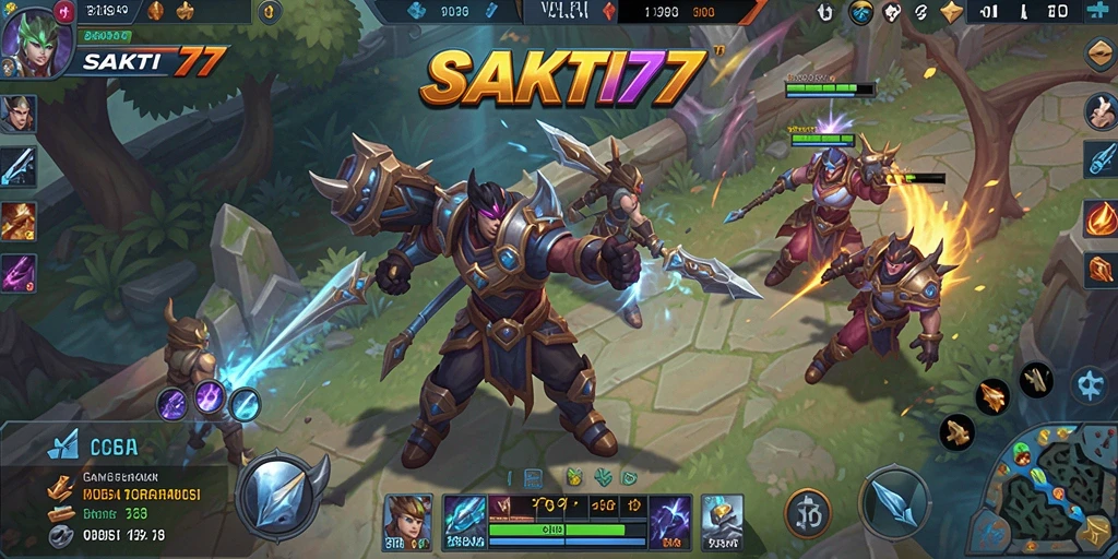 Tampilan gameplay seru SAKTI77 dengan aksi taktis dan karakter beragam.