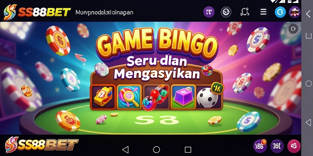 Tampilan menarik dan seru dari gameplay Bingo di SS88BET.