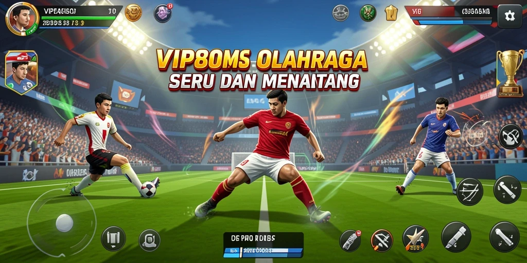 Tampilan screenshot utama VIP805 yang menampilkan keseruan bermain olahraga.